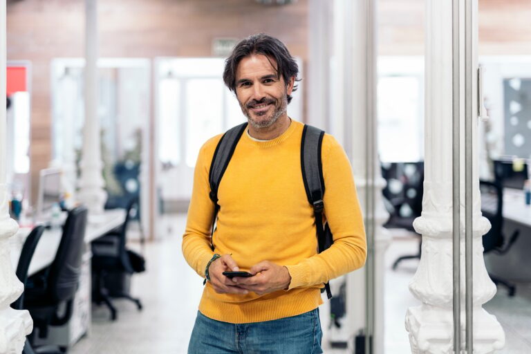 Happy Office Worker Portrait